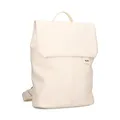 Produktbild: Zwei Damen City-Rucksack Mademoiselle.M MR13 Tagesrucksack 7 Liter, gepolstertes Laptopfach, Magnet-Verschlussklappe, Hauptfach mit Reißverschluss, Rückenpolsterung, klassisch-elegant (off-white)