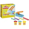 Produktbild: Play-Doh Knetwerk Starter Set, 3 x 56 g Dosen bunter Knetmasse, 2 Accessoires und Förmchenmaschine, Bastel-Set zum Formen und Entdecken, kreatives für Kinder ab 3 Jahren