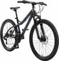 Produktbild: BIKESTAR Hardtail Aluminium Mountainbike 26 Zoll, 21 Gang Shimano Schaltung mit Scheibenbremse | 16 Zoll Rahmen MTB Erwachsenen- und Jugendfahrrad | Schwarz & Blau