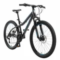 Produktbild: BIKESTAR Hardtail Aluminium Mountainbike Shimano 21 Gang Schaltung, Scheibenbremse 26 Zoll Reifen | 16 Zoll Rahmen Alu MTB | Schwarz & Blau