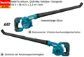 Produktbild: MAKITA AKUU Gebläse DUB186z 18V LXT  • 56 m/s • 3,2 m³/min handliches , stark