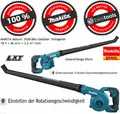 Produktbild: MAKITA AKUU Gebläse DUB186z 18V LXT  • 56 m/s • 3,2 m³/min handliches , stark⭐😊