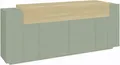 Produktbild: Home affaire Sideboard Coro, Kommode, Schrank, Kredenz, grifflos mit Einlegeböden, 1 Klappe,4 Türen, Doppeltiefe, B/T/H 200x45x85,6cm