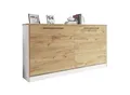 Produktbild: VCM Schrankbett H. 114 x B. 213 x T. 43 cm, Wandklappbett horizontal mit Lattenrost 90x200 cm, Bettschrank, Kommode Smalu