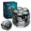 Produktbild: Glatzen Rasierer Herren, kensen Kopfrasierer Glatze Wasserdicht Kopf Rasierer Herren Wiederaufladbar Typ-c Head Shaver Men Magnetische Leicht zu Reinigen Akkulaufzeit 160 Mins