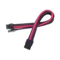 Produktbild: Silverstone PCI-8-Pin zu PCIe-6+2-Pin Kabel, 250mm - schwarz/rot (SST-PP07-PCIBR)