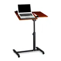 Produktbild: Laptoptisch höhenverstellbar Beistelltisch mit Rollen Computertisch mobil