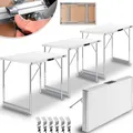 Produktbild: KESSER® Multifunktionstisch Profi 3- teilig, 100 x 60 cm, Tapeziertisch 30kg Tragkraft je Tisch Mit Ausziehfunktion Klapptisch Flohmarktisch Beistelltisch Mehrzwecktisch Campingtisch höhenverstellbar