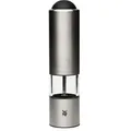 Produktbild: WMF Elektrische Salz-/Pfeffermühle  Ceramill , silber , Edelstahl,Holz,Glas,Kunststoff , Maße (cm): H: 21