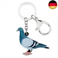 Produktbild: WEVENI Cute Taube Schlüsselanhänger Charms Acryl Taube Schlüsselring Vogel Sc
