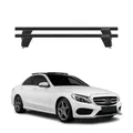 Produktbild: Menabo Dachträger für Mercedes C Klasse W205 Limo 2014-2021 75kg Alu Schwarz 2x