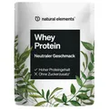 Produktbild: natural elements Whey Protein Pulver – Neutral – 1kg – 25g Protein pro Portion