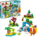 Produktbild: LEGO DUPLO Town Wildtier-Familien 3-in-1-Set, Lern-Spielzeug für Kleinkinder