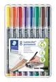 Produktbild: permanent Marker Lumocolor Keilspitze ca. 10 - 25 mm wisch- und wasserfest Ma...
