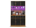 Produktbild: XDeer Buffet Sideboard mit LED-Beleuchtung Fernbedienung Schubladen Verstellbaren Buffet Schrank Anrichte Beistellschrank