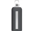 Produktbild: Sigg Trinkflasche Star Trinkflasche Glasflasche Silikonhülle 0.85 L Shade Grau, Borosilikatglas