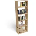 Produktbild: Matkam Möbel Bücherregal, Eiche Artisan, Holzwerkstoff, 60x180x30 cm, Wohnzimmer, Regale, Bücherregale