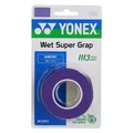 Produktbild: Yonex Overgrip Wet Super Grap 0.6mm (Komfort/glatt/leicht haftend) lila 3er