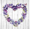 Produktbild: Ambiente Luxury Paper Products Papierserviette 20 Servietten Purple Heart 33x33cm, (20 St)