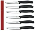 Produktbild: Victorinox: Paket 6 Messer Steak Spitz Mit Draht Glatt 6.7203.6