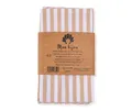 Produktbild: Mon Bijou Stoffserviette Baumwollservietten Servietten 100% Baumwolle Stoff waschbar nachhaltig, (Tischservietten im Landhausstil Set 45 x 45cm, 6 St., Tischdeko Hochzeit, Weihnachten, Geburtstag, Familienfeier, Ostern), Klassisches Streifendesign Stoffservietten für den Festtag Tisch