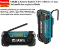 Produktbild: Makita Akku-Baustellenradio 10,8V MR052 ohne Akkus-Ladegerät Perfektes Geschenk.