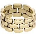 Produktbild: Fossil Fingerring Fossil Damen-Damenring Edelstahl goldfarben 60