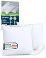 Produktbild: Sensalou Kissenbezug wasserdicht 2er Set in 7 Größen - 50x50 cm Kopfkissenbezug weiß mit Reißverschluss - Kissen Schutz-Bezug waschbar