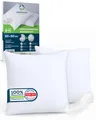 Produktbild: Kissenbezug wasserdicht 2er Set in 7 Größen  50x50 cm Kopfkissenbezug weiß mi...