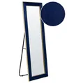 Produktbild: Standspiegel aus Samt in Marineblau und Gold 50 x 150 cm Glamour Lautrec