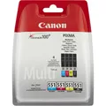Produktbild: Canon CLI-551 Tintenpatrone MultiPack, 4-farbig,Schwarz,Gelb,Magenta,Cyan,Tinten