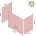 Produktbild: Hoppekids Vorhang Mittelhochbett 70x160  Princess , rosa/pink , Maße (cm): B: 300 H: 108