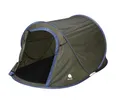 Produktbild: Spetebo Pop Up Wurfzelt grün 220 x 120 cm - 2 Personen - Sofortzelt für Trekking und Camping - Automatisches Einhandzelt Outdoor Festival Zelt inklusive Heringe + Spannseile wasserdicht