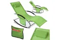 Produktbild: SoBuy Gartenliege OGS28, Relaxliege Schaukelliege Strandliege Outdoor, Sonnenliege mit Kopfkissen Liegestuhl Schaukelstuhl, Outdoor Camping