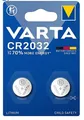Produktbild: 2x VARTA CR2032 3V Lithium Knopfzelle batteries für Uhr & Autoschlüssel