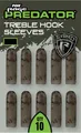 Produktbild: Fox Rage Predator Camo Treble Hook Sleeves Large 10st.
