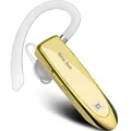 Produktbild: New Bee Bluetooth Headset Wireless Freisprech Telefon Bluetooth-Headset mit Mikrofon für iPhone Samsung Huawei mit 60 Tage Standby Gold