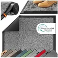 Produktbild: KESSER Fußmatte Schmutzfangmatte rutschfest für Innen- & Außenbereich, Höhe: 7 mm, Teppich für Wohnungseingang, Büro & Vorzimmer grau 150 cm x 90 cm x 7 mm