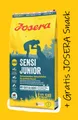 Produktbild: JOSERA SensiJunior 12,5 kg - Trockenfutter für Welpen + JOSERA SNACK