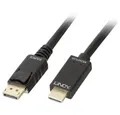 Produktbild: Lindy Kabel DisplayPort/HDMI 4K30 (DP: passiv) 3m 36923 HDMI-Kabel