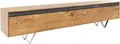 Produktbild: DELIFE Lowboard Stonegrace, Akazie Natur Schiefer 200 cm 4 Schübe Designer Lowboard