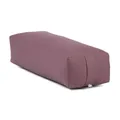 Produktbild: bodhi Yoga Salamba Bolster Eco | Waschbarer Bezug aus 100% Bio-Baumwolle | Yogarolle eckig mit Bio Dinkelfüllung | Yogakissen groß für Restoratives Yoga | Maße: 63,5 x 26,5 x 20,5 cm (dusty purple)