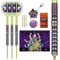 Produktbild: Target Darts Luke Littler Steel Tip Swiss Point Darts, 90% Tungsten Dart Set, 23G | Die Nuke 2025 Sonderausgabe K-Flex, Schlüsselring, Ersatz-Swiss-Spitzen und Premium-Werkzeug im Lieferumfang