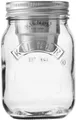 Produktbild: KILNER Vorratsglas Snack on the Go, Edelstahl, Glas, (Set, 3-tlg., 1 x Vorratsglas, 1 x Becher, 1 x Konservendeckel), Inhalt 0,5 Liter