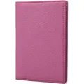 Produktbild: Fomax Dokumententasche für Reisepass aus echtem Leder, elegante Reisepass Schutzhülle, Stilvoller Schutz für Ihren Pass, Pink