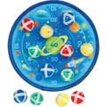 Produktbild: goki 56653 Klett-Dartscheibe Weltall Ø= 25 cm, Stoff, Kunststoff, 12 Klettbälle, bunt