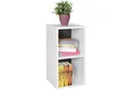 Produktbild: Wohnling Standregal WL5.178 WL5.178 Holz 30x60x30 cm Modern Weiß Schwarz Regal Klein, 30x60x30 cm Modern Weiß Schwarz, Regal Klein, Ablageregal 2 Fächer, Bücherregal Nischenregal