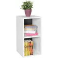Produktbild: WOHNLING WL5.178 Standregal weiß/schwarz 30 cm x 30 cm x 60 cm