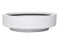 Produktbild: VIVANNO Pflanzschale Blumenschale Dekoschale Fiberglas Escada Low 10x37 Weiß Matt