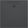Produktbild: Pro Duschwanne in Gelcoat Marbond, extraflach, eckig, Ablauf seitlich 80x80, Anthrazit matt (H2109500780001) - Laufen
